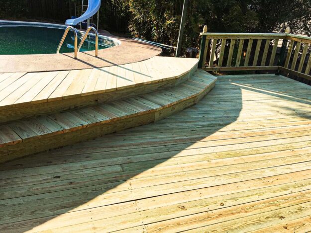 J.W. Key Painting and Remodeling - Swimming pool deck remodel
