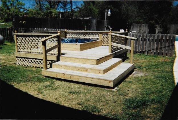 J.W. Key Painting and Remodeling - Wooden Pool Deck